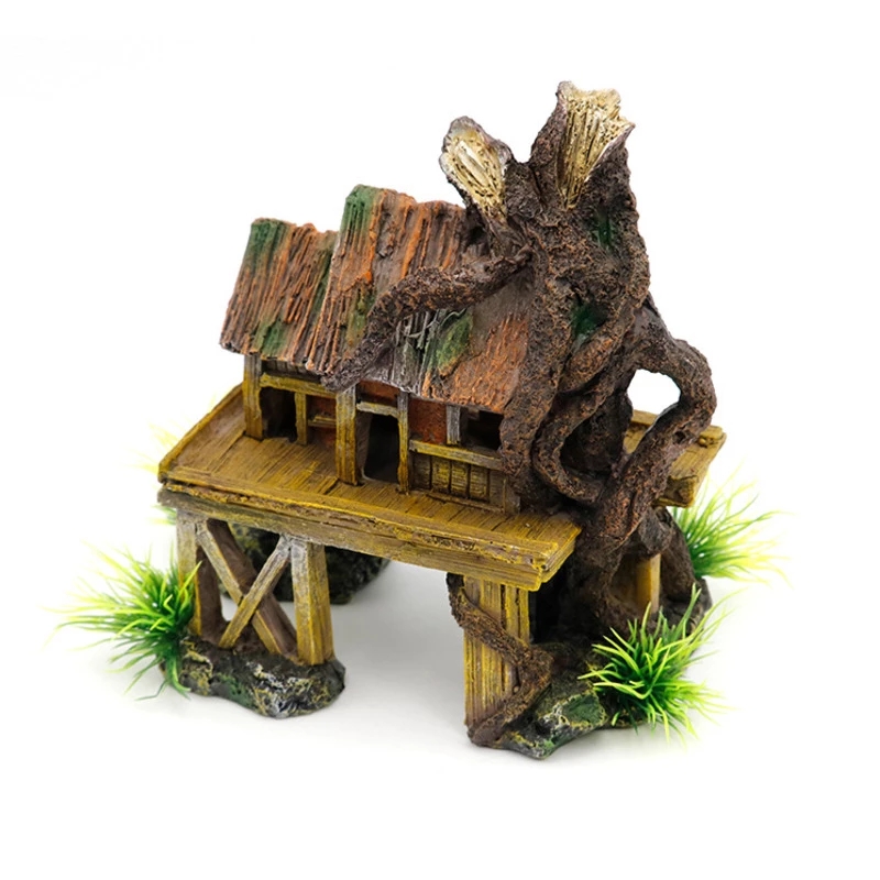 Aquarium Fish House - A71Z Decorazione per acquario Pesce artificiale