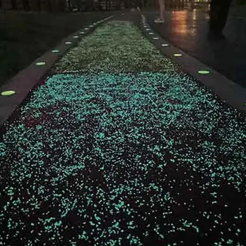 Aquarium Fish Glow In The Dark - 1000 pezzi 3-5mm sabbia luminosa che