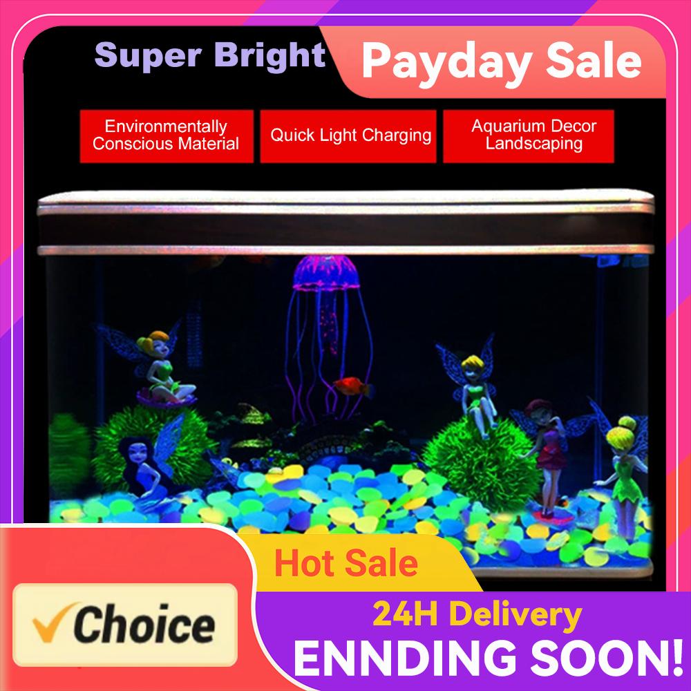 Aquarium Fish Glow In The Dark - 200/400/600/1000 pezzi di sassolini luminosi che