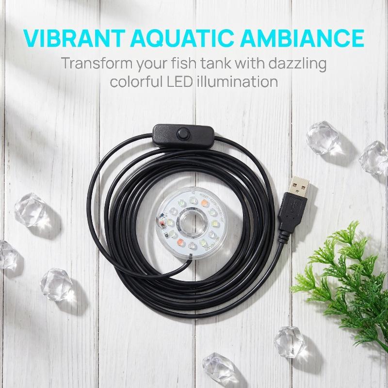 Aquarium Fish Lego - Luce LED USB per Acquario, Lampada