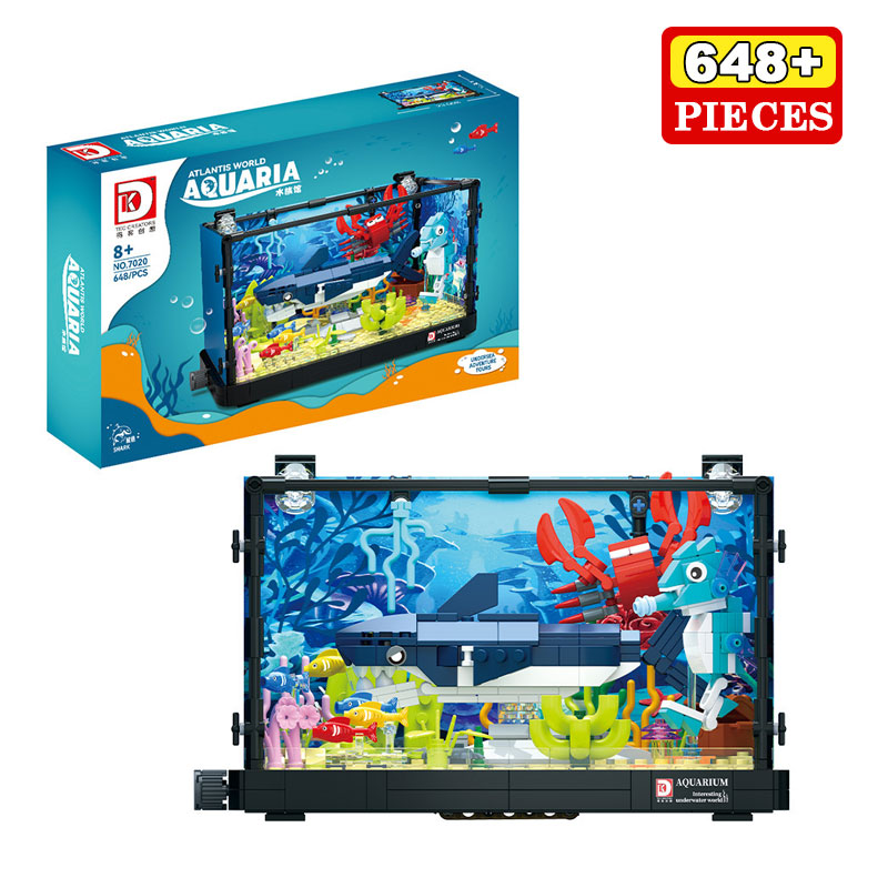 648PCS Shark Ecosystem Tank Bu - Aquarium Fish Lego recensione e prezzo