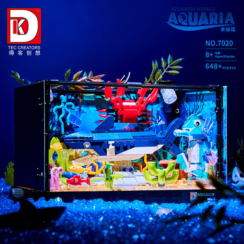 648PCS Shark Ecosystem Tank Bu - Aquarium Fish Lego recensione e prezzo