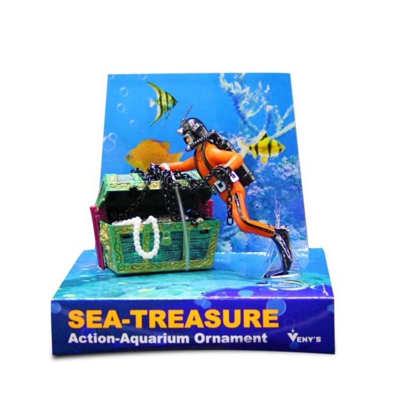 1PC Fish Tank Decoration Treas - Aquarium Fish Price recensione e prezzo